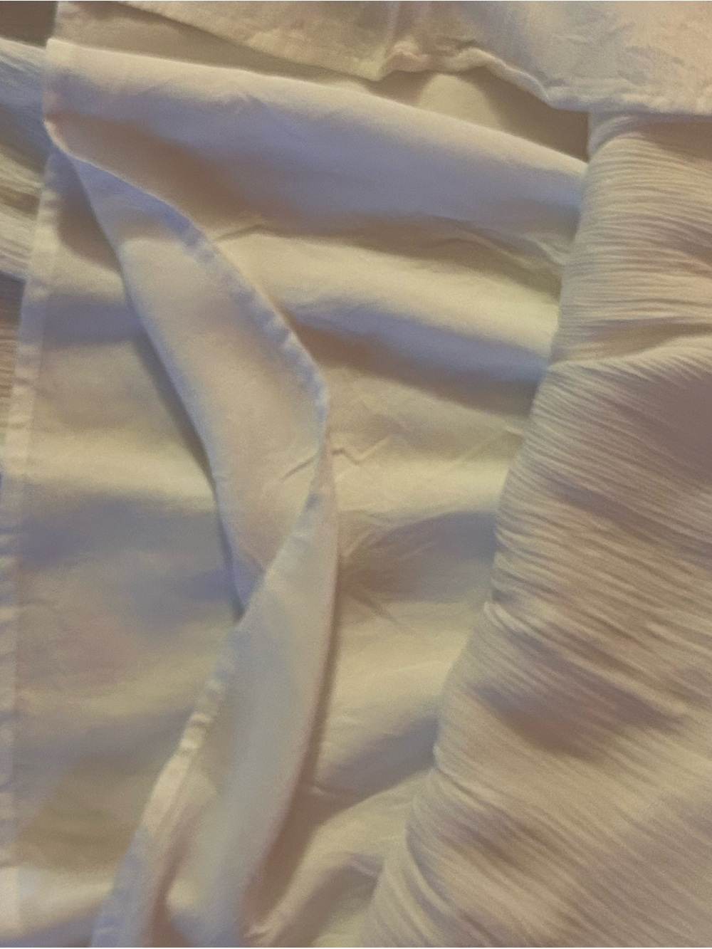 Patrons of Peace White Tiered Ruched Mini Dress - Picture 3 of 4